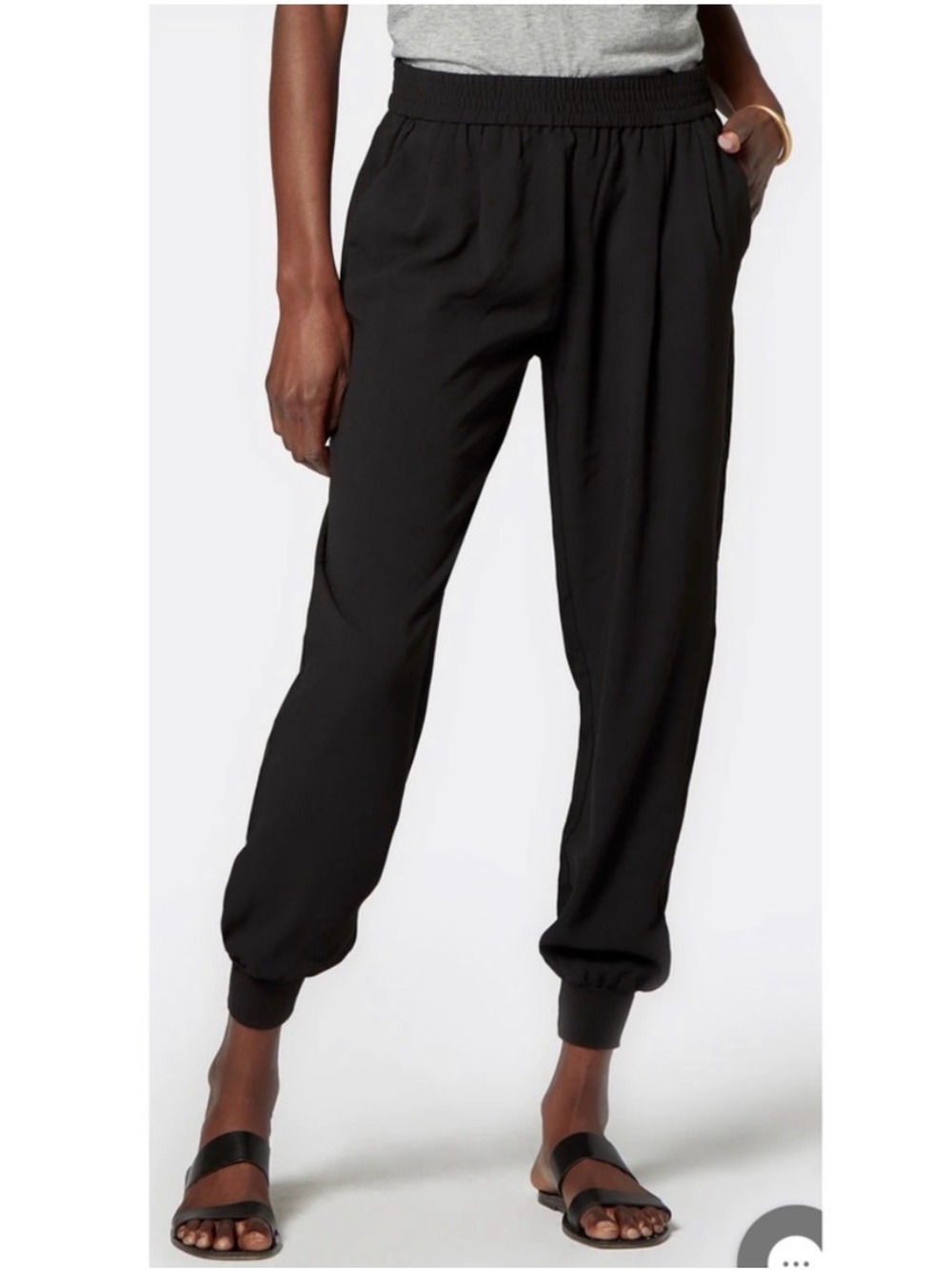 Joie Black Mariner Black  Relaxed Crepe Pants